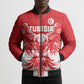 Custom Tunisia Football Bomber Puffer Jacket Eagles of Carthage Spirit - African Pride
