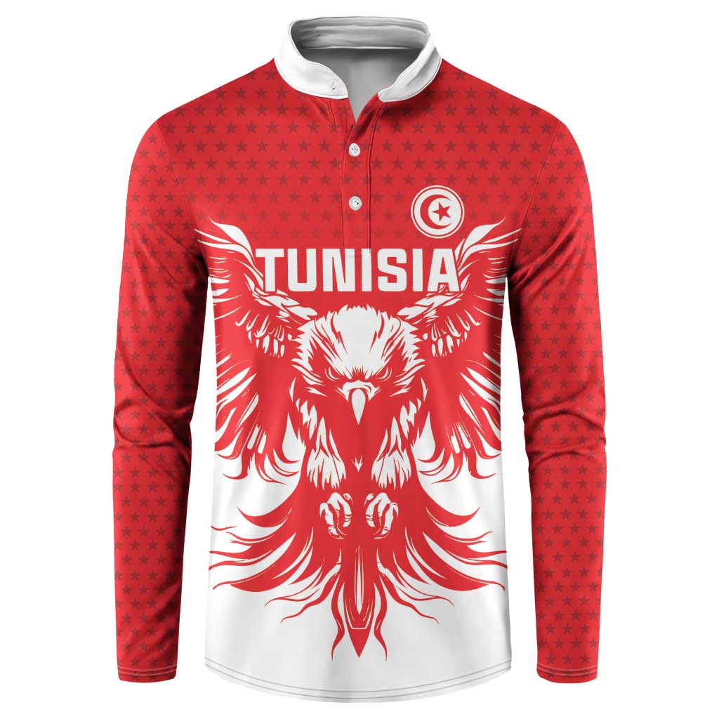 Custom Tunisia Football Button Sweatshirt Eagles of Carthage Spirit