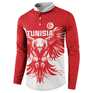 Custom Tunisia Football Button Sweatshirt Eagles of Carthage Spirit