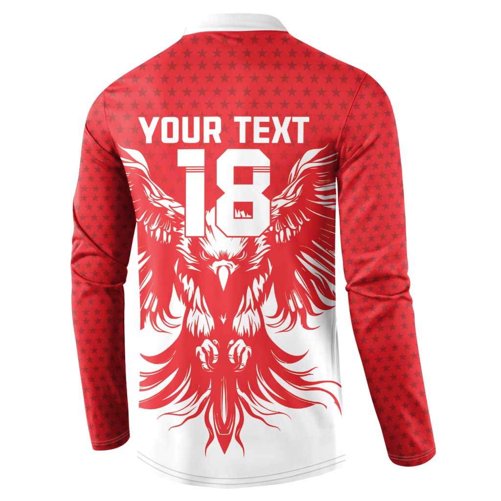 Custom Tunisia Football Button Sweatshirt Eagles of Carthage Spirit