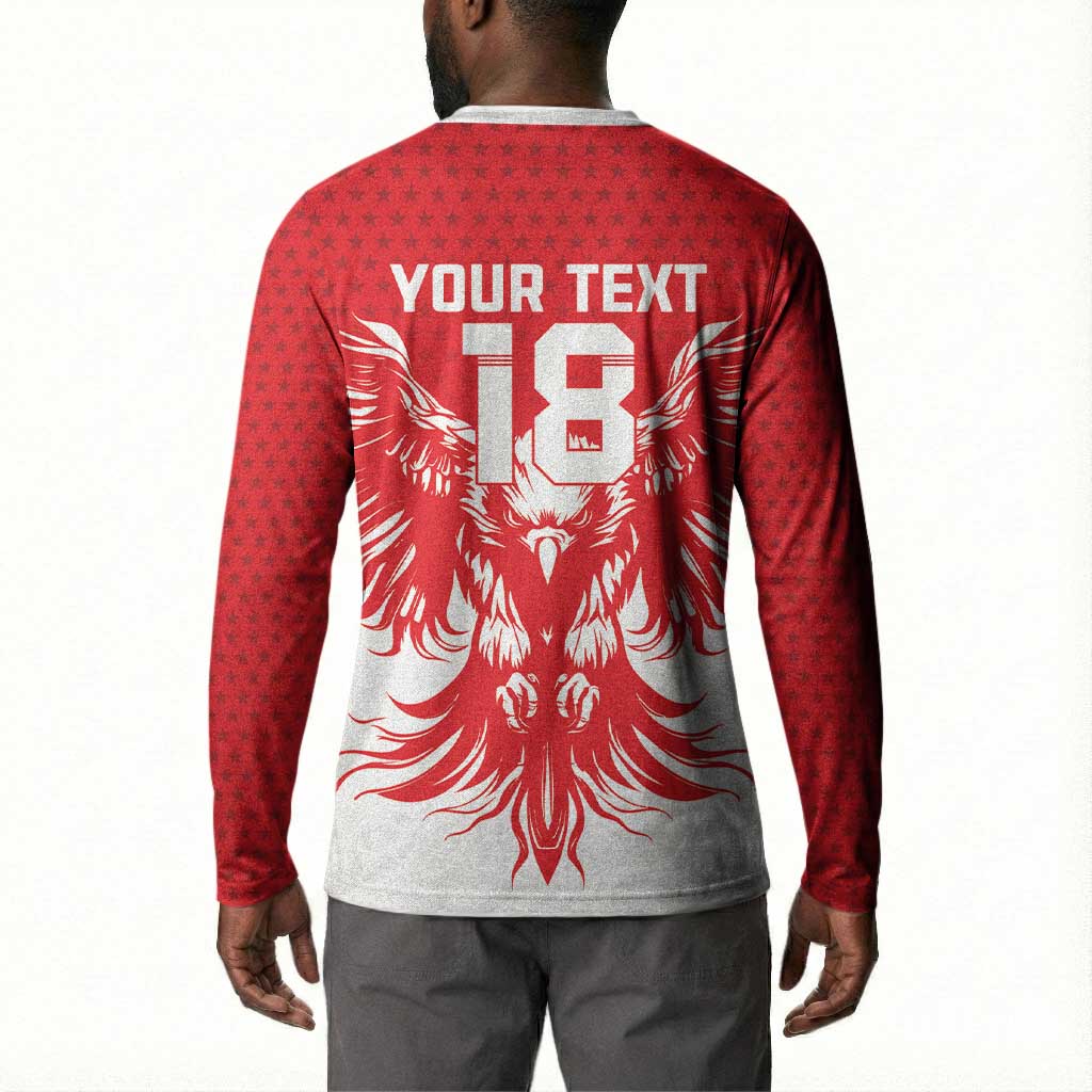 Custom Tunisia Football Button Sweatshirt Eagles of Carthage Spirit