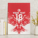 Custom Tunisia Football Canvas Wall Art Eagles of Carthage Spirit - African Pride