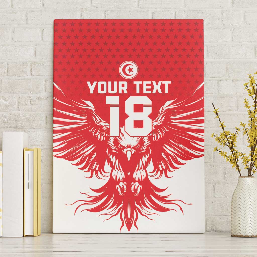 Custom Tunisia Football Canvas Wall Art Eagles of Carthage Spirit - African Pride