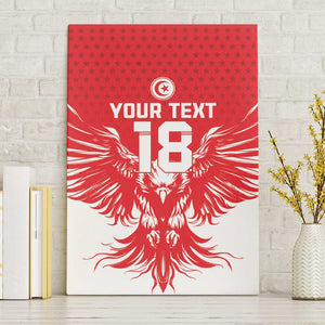 Custom Tunisia Football Canvas Wall Art Eagles of Carthage Spirit - African Pride