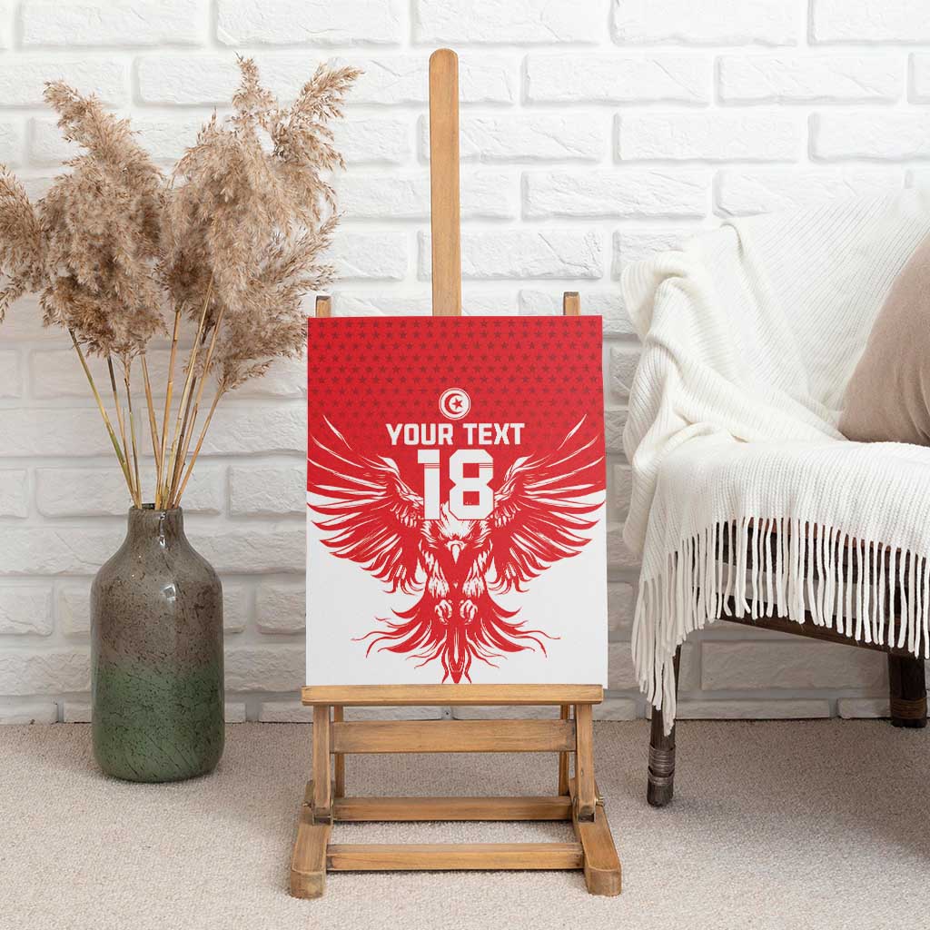 Custom Tunisia Football Canvas Wall Art Eagles of Carthage Spirit - African Pride