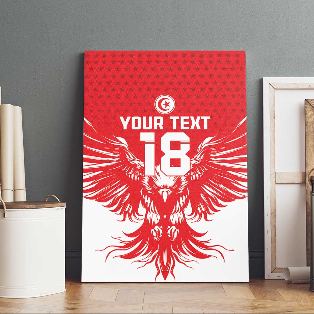 Custom Tunisia Football Canvas Wall Art Eagles of Carthage Spirit - African Pride