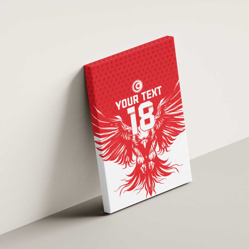 Custom Tunisia Football Canvas Wall Art Eagles of Carthage Spirit - African Pride