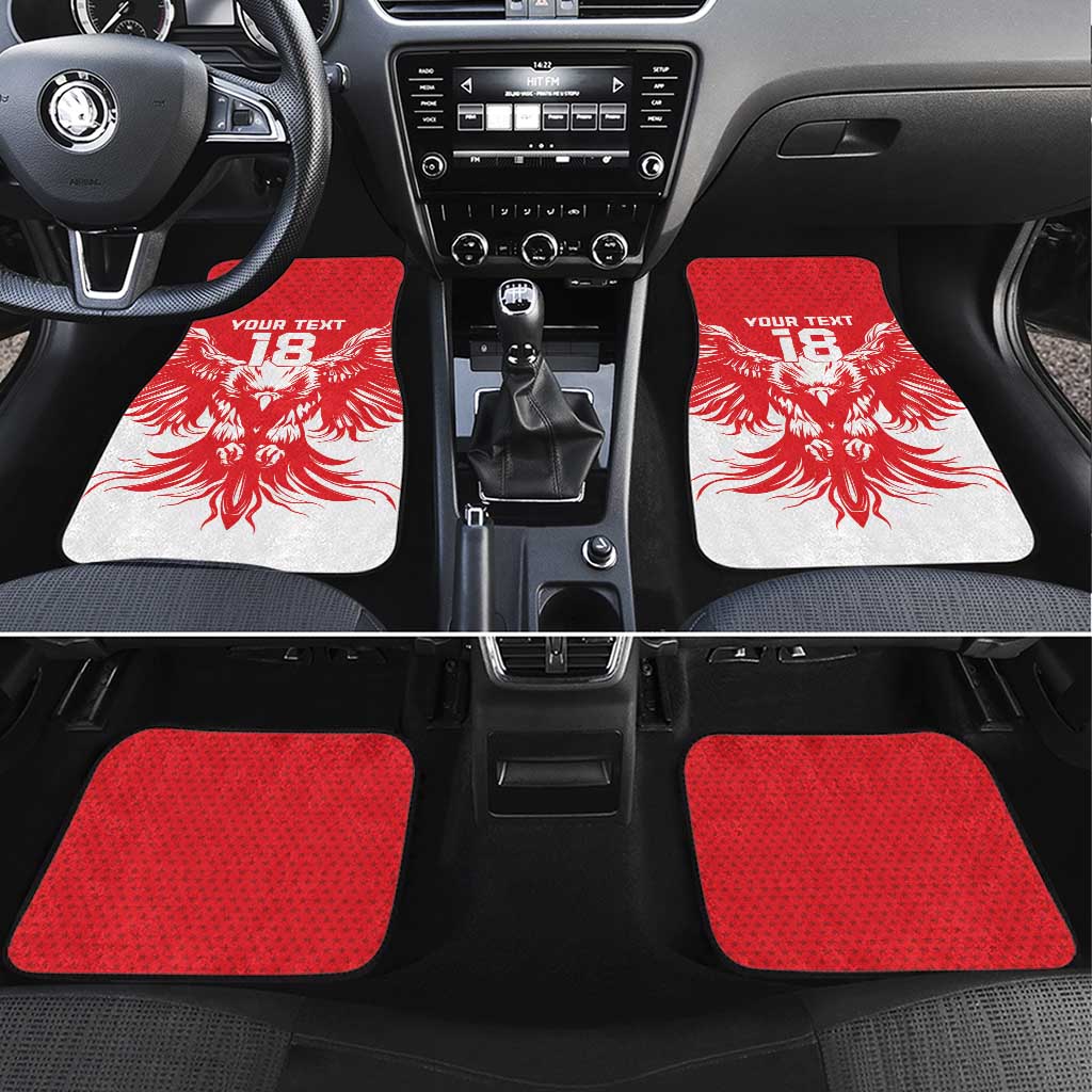 Custom Tunisia Football Car Mats Eagles of Carthage Spirit - African Pride
