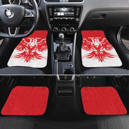 Custom Tunisia Football Car Mats Eagles of Carthage Spirit - African Pride
