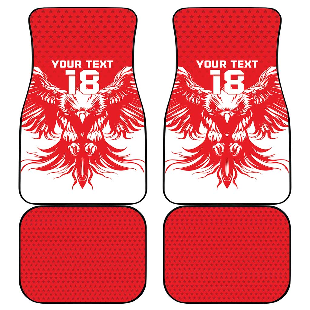 Custom Tunisia Football Car Mats Eagles of Carthage Spirit - African Pride