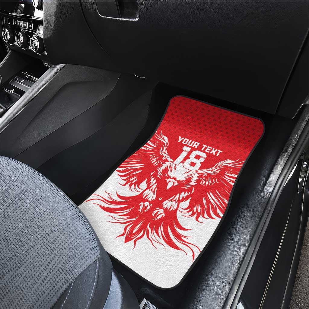 Custom Tunisia Football Car Mats Eagles of Carthage Spirit - African Pride