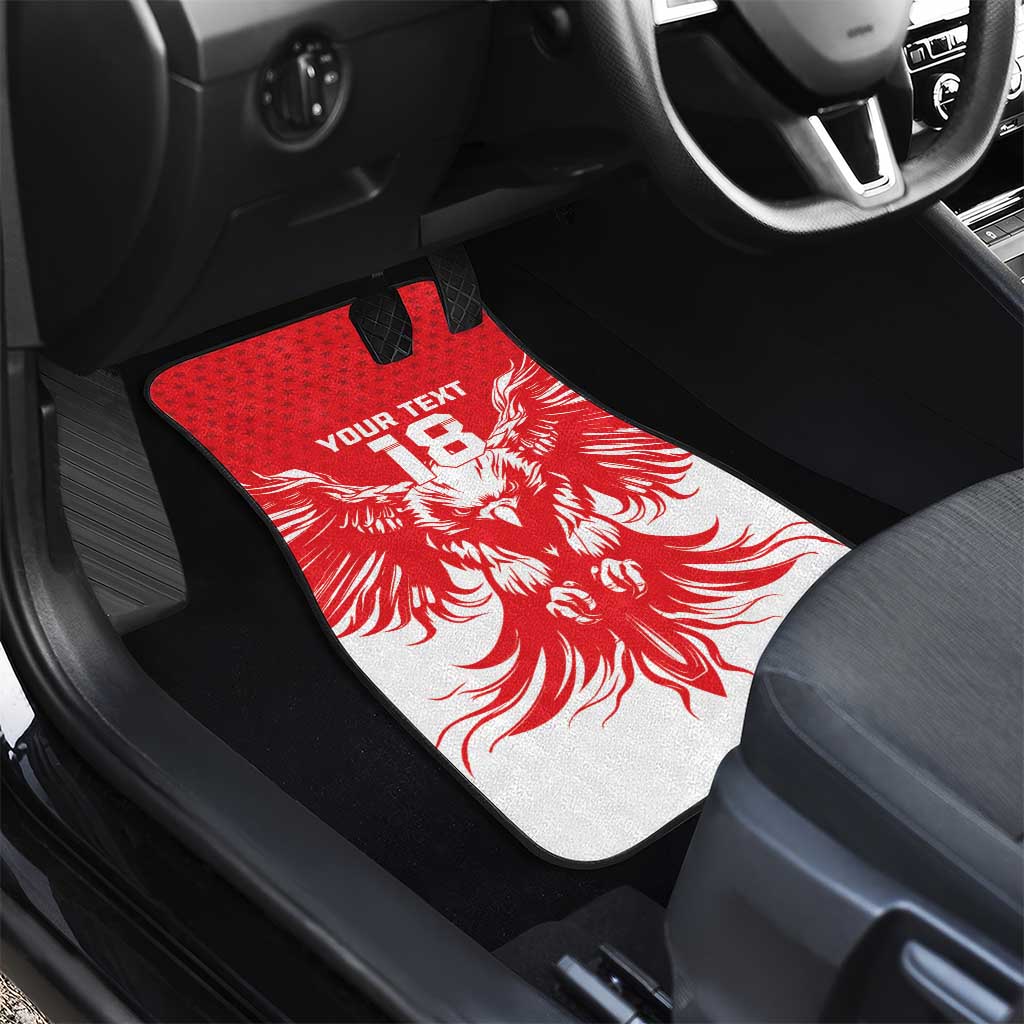 Custom Tunisia Football Car Mats Eagles of Carthage Spirit - African Pride