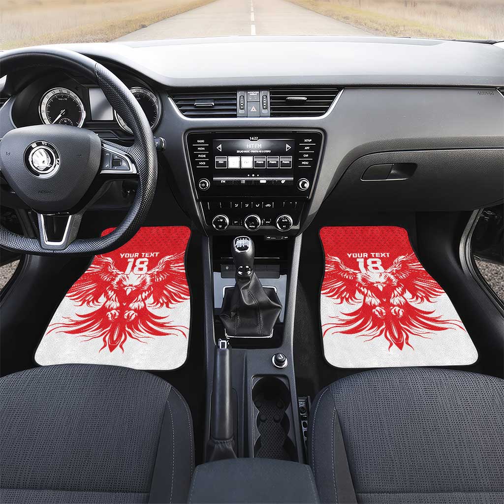 Custom Tunisia Football Car Mats Eagles of Carthage Spirit - African Pride