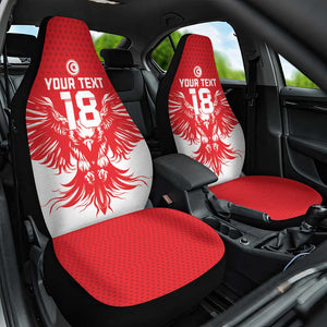 Custom Tunisia Football Car Seat Cover Eagles of Carthage Spirit - African Pride