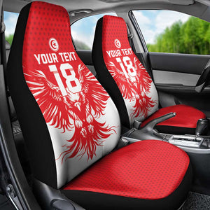 Custom Tunisia Football Car Seat Cover Eagles of Carthage Spirit - African Pride