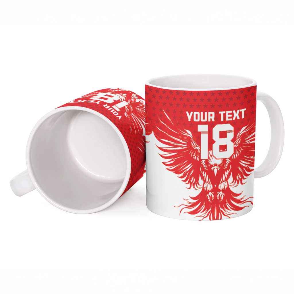 Custom Tunisia Football Ceramic Mug Eagles of Carthage Spirit - African Pride