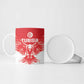 Custom Tunisia Football Ceramic Mug Eagles of Carthage Spirit - African Pride