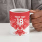 Custom Tunisia Football Ceramic Mug Eagles of Carthage Spirit - African Pride