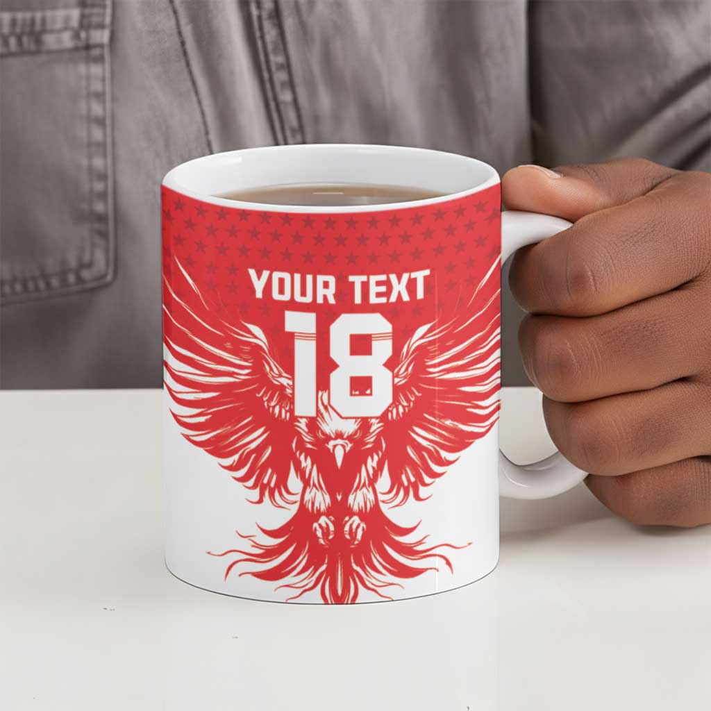 Custom Tunisia Football Ceramic Mug Eagles of Carthage Spirit - African Pride