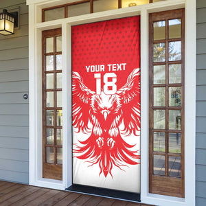 Custom Tunisia Football Door Cover Eagles of Carthage Spirit - African Pride