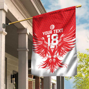 Custom Tunisia Football Garden Flag Eagles of Carthage Spirit - African Pride