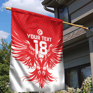 Custom Tunisia Football Garden Flag Eagles of Carthage Spirit - African Pride