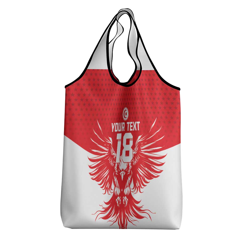 Custom Tunisia Football Grocery Bag Eagles of Carthage Spirit - African Pride