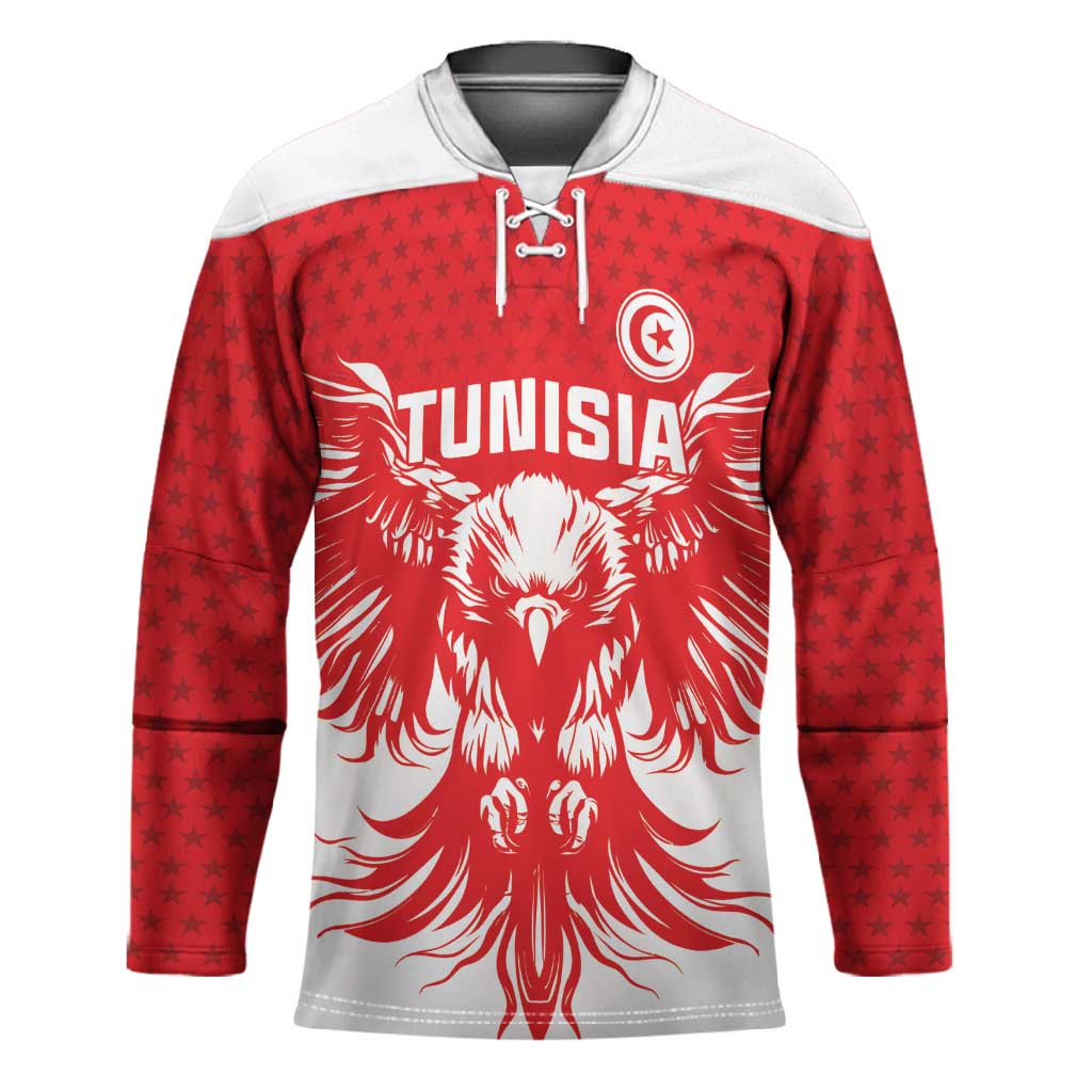 Custom Tunisia Football Hockey Jersey Eagles of Carthage Spirit - African Pride