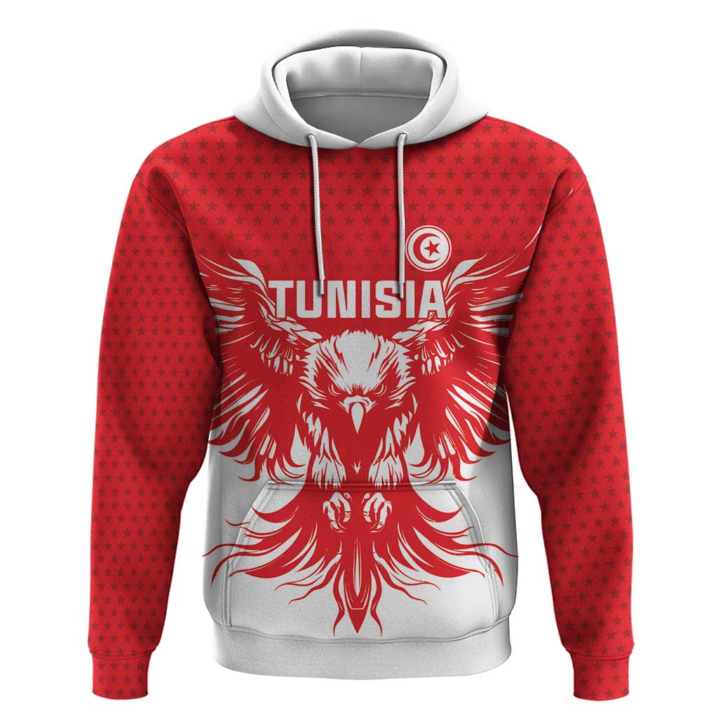 Custom Tunisia Football Hoodie Eagles of Carthage Spirit - African Pride