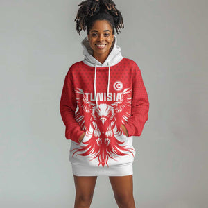 Custom Tunisia Football Hoodie Dress Eagles of Carthage Spirit - African Pride