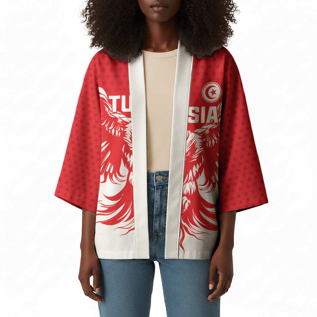 Custom Tunisia Football Kimono Eagles of Carthage Spirit - African Pride
