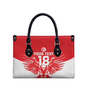 Custom Tunisia Football Leather Bag Eagles of Carthage Spirit - African Pride