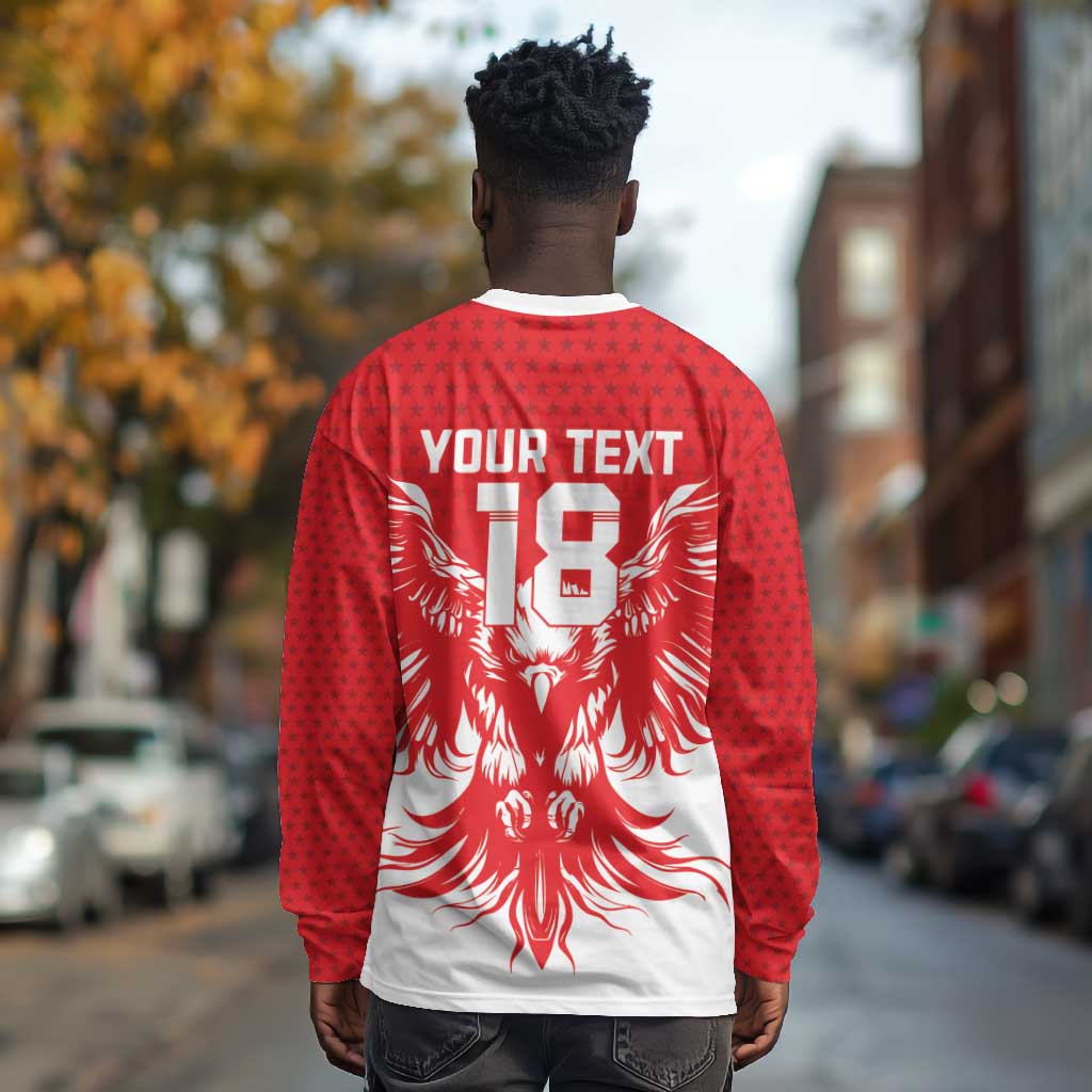 Custom Tunisia Football Long Sleeve Shirt Eagles of Carthage Spirit - African Pride