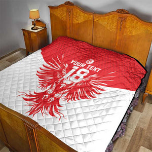 Custom Tunisia Football Quilt Eagles of Carthage Spirit - African Pride