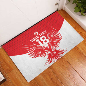 Custom Tunisia Football Rubber Doormat Eagles of Carthage Spirit - African Pride