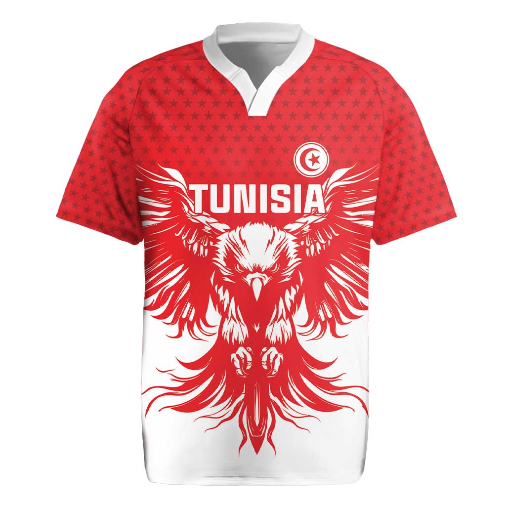 Custom Tunisia Football Rugby Jersey Eagles of Carthage Spirit - African Pride