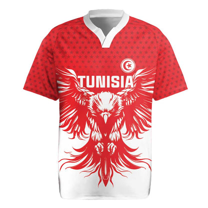 Custom Tunisia Football Rugby Jersey Eagles of Carthage Spirit - African Pride