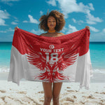 Custom Tunisia Football Sarong Eagles of Carthage Spirit - African Pride
