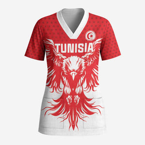 Custom Tunisia Football Scrub Top Eagles of Carthage Spirit - African Pride