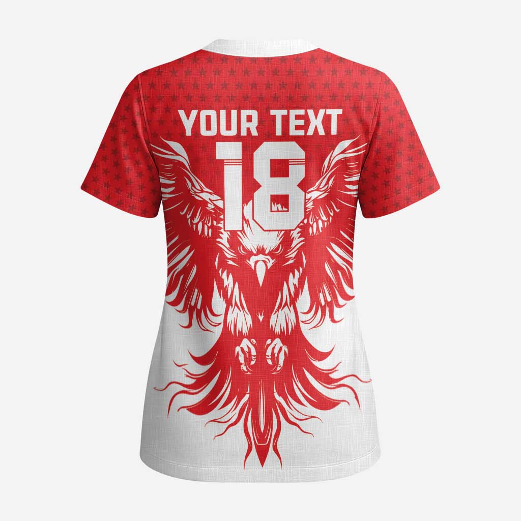 Custom Tunisia Football Scrub Top Eagles of Carthage Spirit - African Pride
