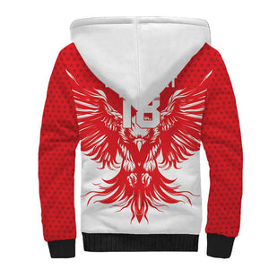 Custom Tunisia Football Sherpa Hoodie Eagles of Carthage Spirit - African Pride