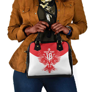 Custom Tunisia Football Shoulder Handbag Eagles of Carthage Spirit - African Pride