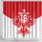 Custom Tunisia Football Shower Curtain Eagles of Carthage Spirit - African Pride