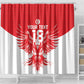 Custom Tunisia Football Shower Curtain Eagles of Carthage Spirit - African Pride