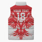Custom Tunisia Football Sleeveless Puffer Jacket Eagles of Carthage Spirit - African Pride