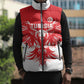 Custom Tunisia Football Sleeveless Puffer Jacket Eagles of Carthage Spirit - African Pride