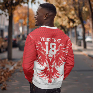 Custom Tunisia Football Sweatshirt Eagles of Carthage Spirit - African Pride