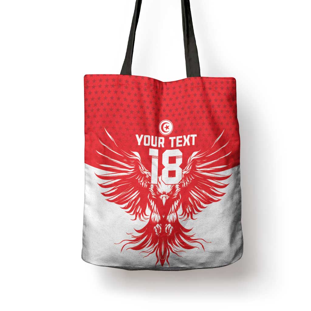 Custom Tunisia Football Tote Bag Eagles of Carthage Spirit - African Pride