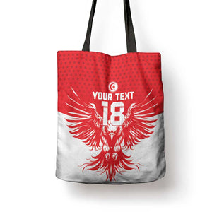 Custom Tunisia Football Tote Bag Eagles of Carthage Spirit - African Pride