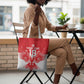Custom Tunisia Football Tote Bag Eagles of Carthage Spirit - African Pride